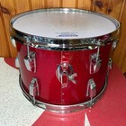 Vintage Ludwig 13  Red Sparkle Rack Tom Drum W  Late 70 s Blue Olive Badge  Nice