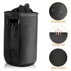 4pcs Camera Case Lens Pouch Set Lens Case Small Medium  And Extra  For Dslr2525