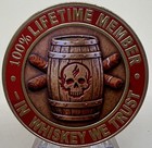   Old Bastards Whiskey Club Challenge Coin Sip Swear And Survive New In Capsule