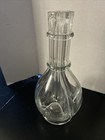 Vtg French 4 Chamber Fait Main Liquor Decanter Blown Glass 60 s France  Vg 