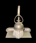 Vintage Mid Century Modern Dustpan   Brush Set Metal Hanging Hearth Broom Set