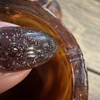 Boyd Pecan Slag Glass Elephant Toothpick Matchstick Holder 1988-93 Vintage Read