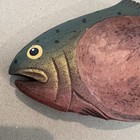 Midwest Of Cannon Falls Wooden Bass Fish Catch All Bowl 12 