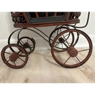 Antique Wicker Baby Carriage Stroller Doll Buggy Display Prop Decoration