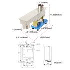 110v Electromagnetic Vibrating Feeder Shaking Feeding Machine 3000r min 1t h