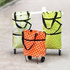 Foldable Shopping Cart Trolley Portable Folding Grocery Bag Tote Market Gp