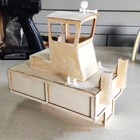 Wooden Box Rescue Boat Workboat Rescue Boat Q6 Rc Model Ship Wood Kit Unfinished