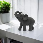7  Elephant Sculpture Decorative Polyresin Black Elephant Statue For Home Decor 