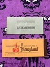 Genuine Adult  Old Vintage Disneyland  Ticket Book A-e - Disney June 1974