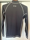 O   neill Rash Guard Shirt Mens L Black Long Sleeve Surf Swim Logo Stretch