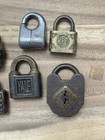Vintage Padlock Lock Lot Of Six No Keys