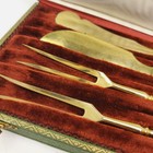 Antique Jugendstil 4 Piece German Serving Set Silver 800 Vermeil Berlin In Case
