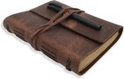 Leather Journal Writing Notebook - Genuine Leather Bound Daily Notepad For Me   
