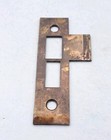 Antique Door Strike Plate  Mortise  Victorian  Old Vintage Brass Door Hardware