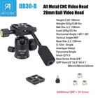 Tripod Monopod Ball Head With Handle All Metal Cnc Video Head Camera Tripod Head