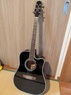 Takamine Ef341sc Bl Dreadnought Cutaway Acoustic Guitar Black With Hard Case 20