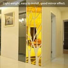 Acrylic  mirror  tree  wall  sticker  3d  modern  art  removable  decal  for  home  decor