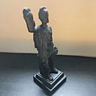 Vintage Bronze Dionysus Statue Greek God Of Wine And Harvest With Grapes 10 h