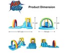 Action Air Inflatable Water Slide  Bounce House With Slide For Wet And Dry  Kids