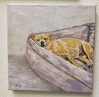 Original Oil Painting Pet Portrait 9  12   Cute Dog i Do Custom Work From Photo