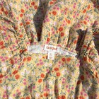 Cat   Jack Girls 4t Yellow Floral A-line Knee Dress Square Neck Puff Sleeve