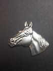 40024         Matte Silver Oxidized Quarter Horse Brass Jewelry Finding