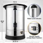 Zulay Kitchen 100 Cup Capacity Coffee Urn - Stainless Steel Coffee Dispenser