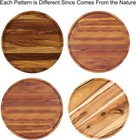 14  Two-tier Acacia Wood Lazy Susan Organizer Kitchen Turntable For Cabinet