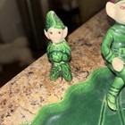 Treasure Craft Pixie Elf Dish And Two Figurines Vintage 1950s