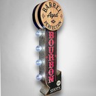 Bourbon Whiskey Barrel Aged Double Sided Led Sign W  Vintage Abar Tavern Club