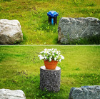 Artificial Oak Tree Stump Cover For Outdoor Garden Landscaping To Disguise Hide