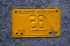 1964 Manitoba Motorcycle License Plate Low   85