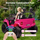 Pink 24v Electric Kids Car 2 Seater Ride On Toy 6mph Battery Truck W  Remote Mp3