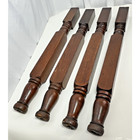 Vintage Handmade Reclaimed Turned Wood 26 5x2 25x2 Straight Furniture Table Legs