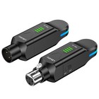 Wireless Microphone System 4 Channel Xlr Transmitter Receiver Dynamic phantom