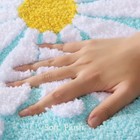 Qjhomo Green Bathroom Rug Cute Daisy Bath Mat White And Yellow Flower Decor Rugs