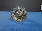 Vintage Doorknobs Cut Glass Crystal   Brass Old Antique Usa Made   B1