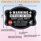 4 Pack Beware Of Dog Sign 10x7 Inch High Reflective Beware Of Dog Signs For Fenc
