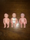 3 Vintage Renwal No  8 Mini Doll Babies Plastic Cute Collectible Toys 50   s Usa