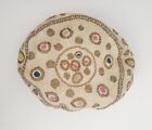 Muslim Turkish Rayon Cotton And Mica Hat Mens Koofi Boys Topi Prayer Cap Beige