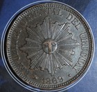 Uruguay 4 Centesimos 1869 H    d485