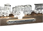 Vintage Railroad Spike With Pewter Train On Track Rocky Mountains Rail Tours
