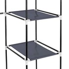 Gray 69 portable Clothes Closet Wardrobe Storage Organizer W  Non-woven Fabric