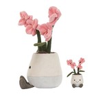 Jelly Cat Amuseables Pink Orchid Flower Plant Soft Plush Toy Nwt With Dust Bag