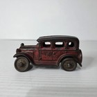 Cast Iron Sedan Toy Car Vintage Hubley Ac Williams Red Antique 