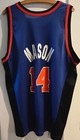 Vintage New York Knicks   14 Anthony Mason Blue Jersey Size Xl    48