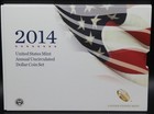 2014 U s  Mint Annual Uncirculated Dollar Coin Set Coa Sleeve Silver Eagle