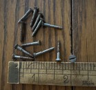 Antique Wood Screws   4 X 3 4    Flat Head Slotted American Made 12 Pack Free Ship