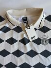 Pull bear Men   s Stwd Sports Club Soccer  Ss Jersey Sz M