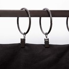 40 Pcs 2 Inch Metal Curtain Rings With Clips For Hanging Drapery Drapes